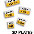 Load image into Gallery viewer, MAGNA PLATES NUMBER PLATES AVAILABLE IN DIFFERENT SIZES AND STYLES