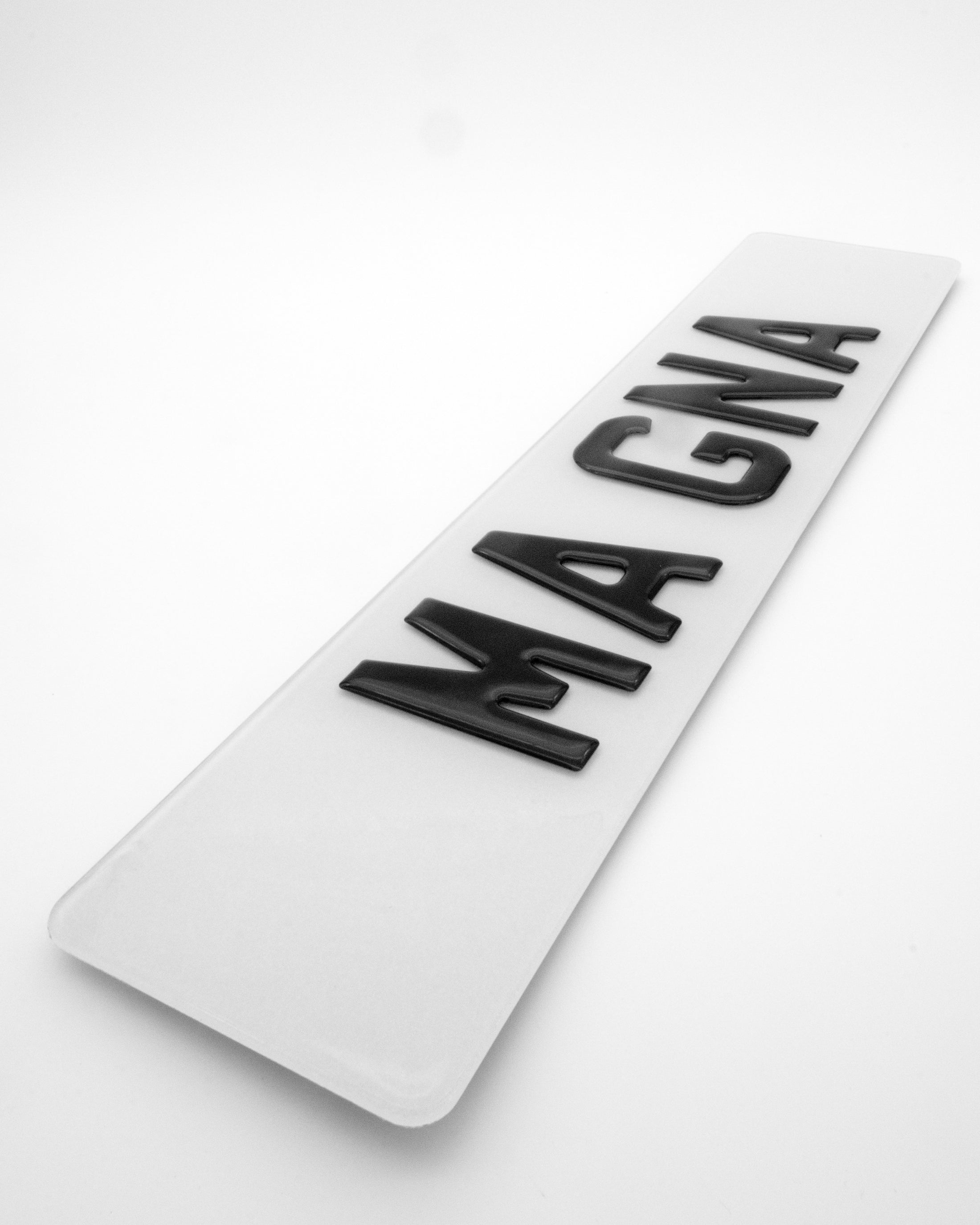 MAGNA PLATES 3D GEL NUMBER PLATE LICENSE PLATE