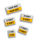 Load image into Gallery viewer, MAGNA PLATES STANDARD PRINTED NUMBER PLATE LICENSE PLATE AVAILABLE IN DIFFERENT SIZES