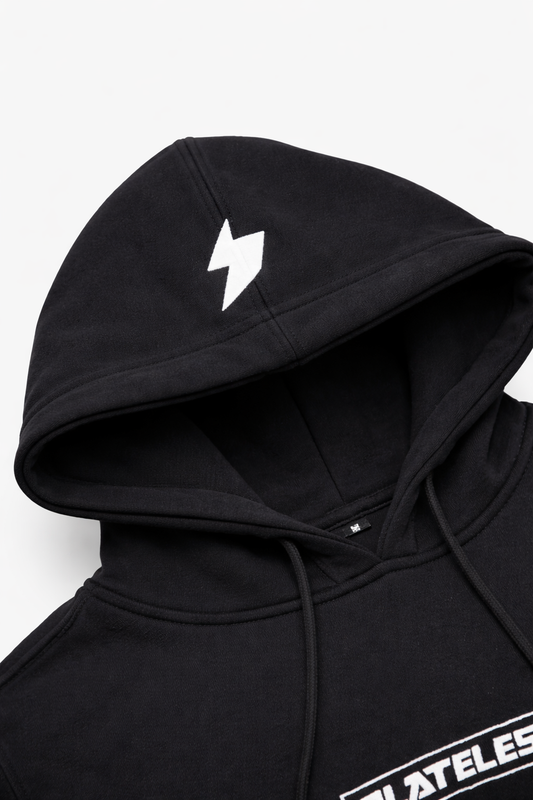 Plateless Lightning Hoodie - Black