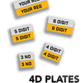 Load image into Gallery viewer, MAGNA PLATES 4D ACRYLIC NUMBER PLATE LICENSE PLATE AVAILABLE IN DIFFERENT SIZES
